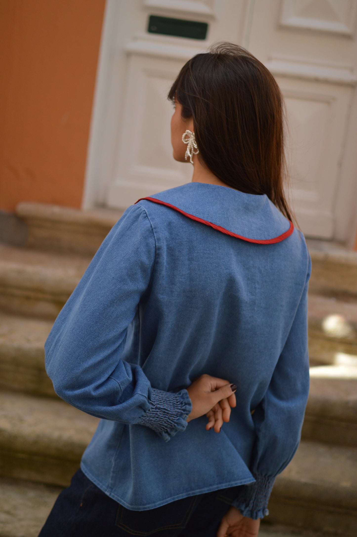 Camisa ganga gola contraste