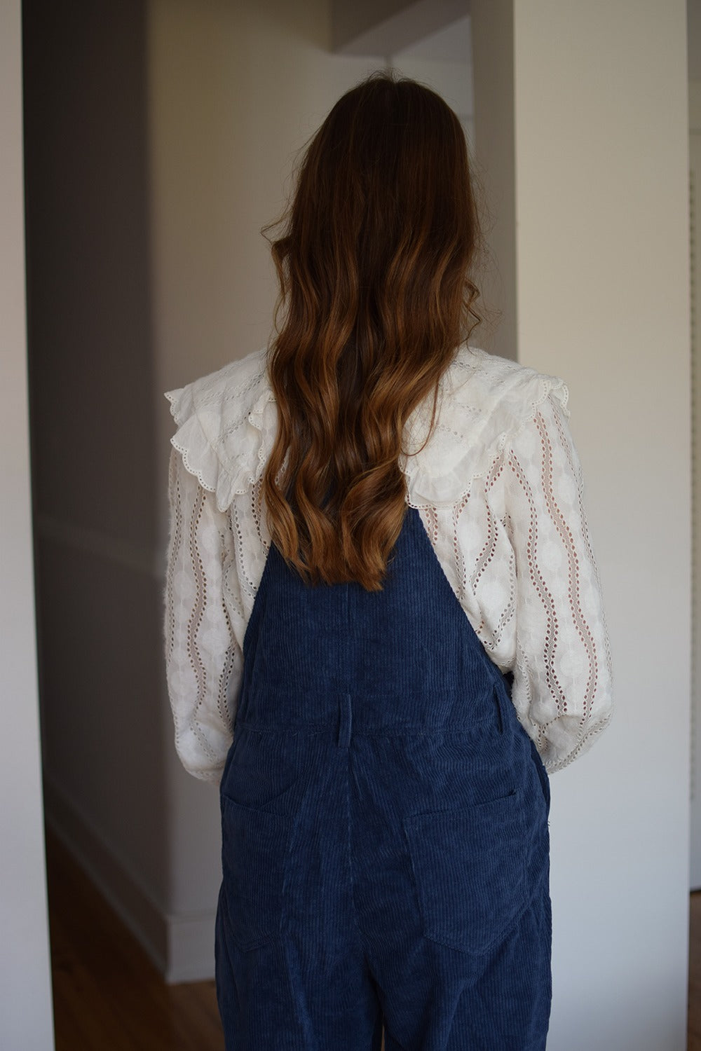 blue dungarees